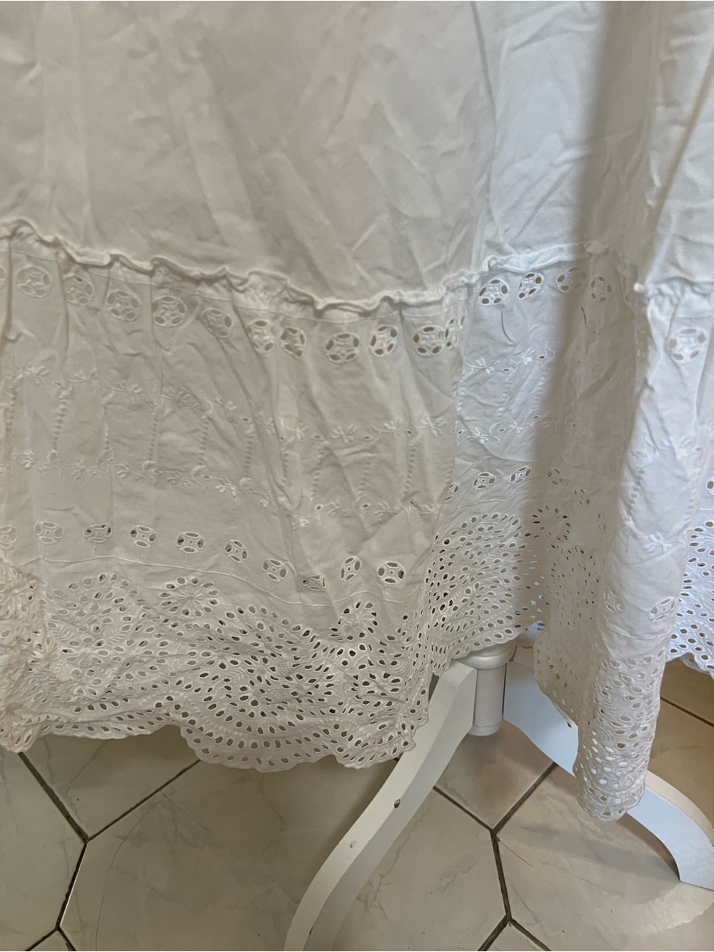 J. Crew White Cotton Dress with Lining - Picture 3 of 6